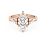 Marquise Cluster Lab Grown Diamond Engagement Ring