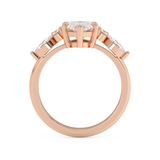 Marquise Cluster Lab Grown Diamond Engagement Ring