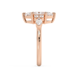 Marquise Cluster Lab Grown Diamond Engagement Ring