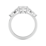 Marquise Cluster Lab Grown Diamond Engagement Ring