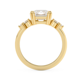 Radiant Cluster Lab Grown Diamond Engagement Ring