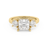 Princess Three Stone Lab Grown Diamond Engagement Ring