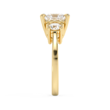 Princess Three Stone Lab Grown Diamond Engagement Ring