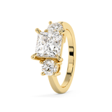 Princess Three Stone Lab Grown Diamond Engagement Ring