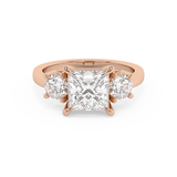 Princess Three Stone Lab Grown Diamond Engagement Ring