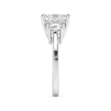 Princess Three Stone Lab Grown Diamond Engagement Ring