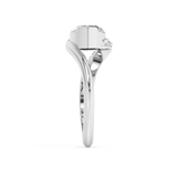 East West Marquise Swirl Pave Lab Grown Diamond Engagement Ring
