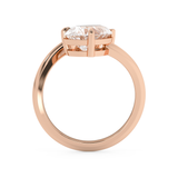 2.75 TCW Pear Toi Et Moi Lab Grown Diamond Engagement Ring