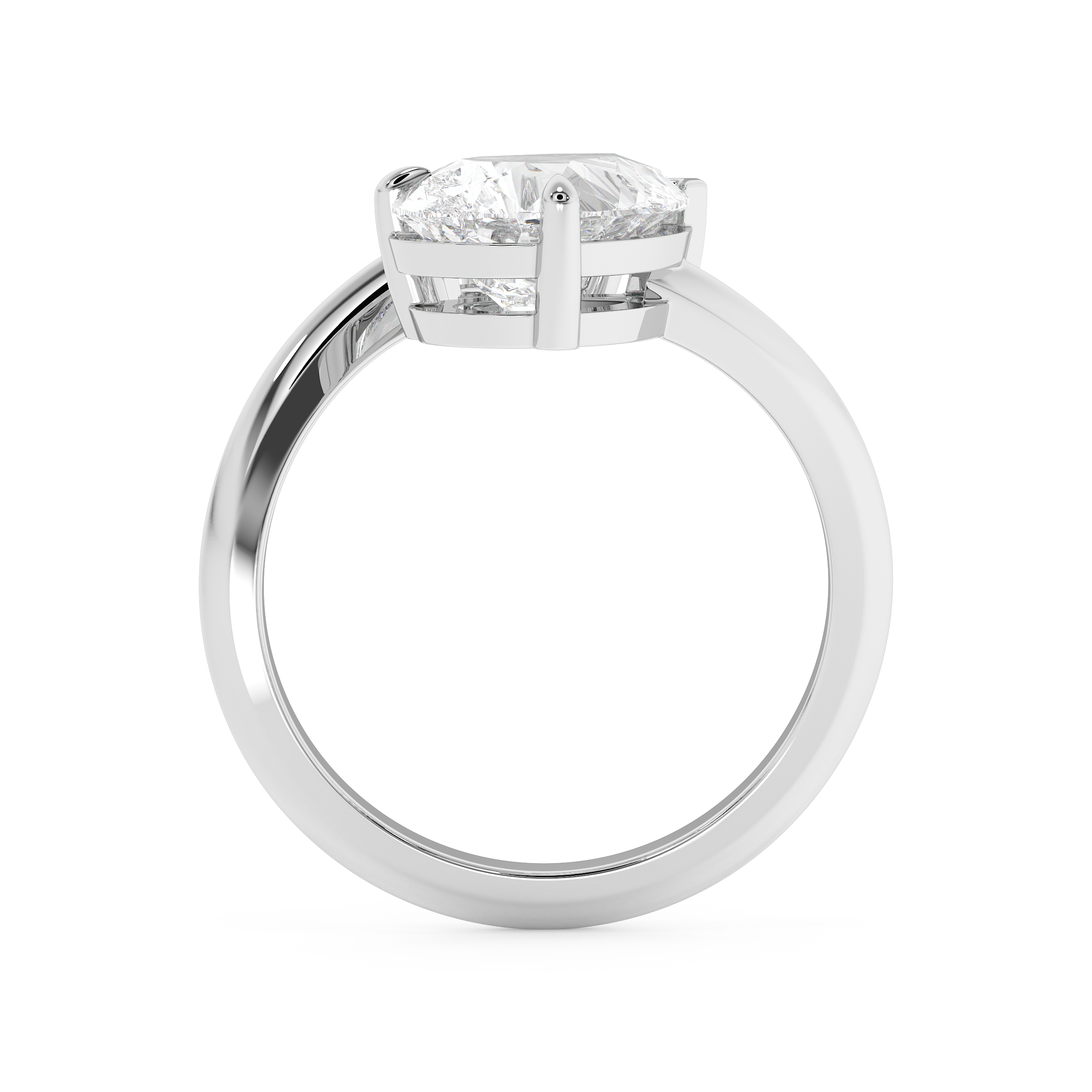 2.75 TCW Pear Toi Et Moi Lab Grown Diamond Engagement Ring