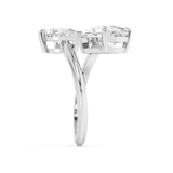 2.75 TCW Pear Toi Et Moi Lab Grown Diamond Engagement Ring