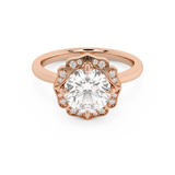 Round Vintage Art Deco Lab Grown Diamond Engagement Ring