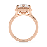 Round Vintage Art Deco Lab Grown Diamond Engagement Ring