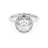 Round Vintage Art Deco Lab Grown Diamond Engagement Ring