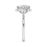 Round Vintage Art Deco Lab Grown Diamond Engagement Ring