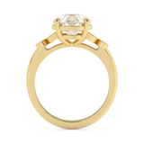Round Vintage Art Deco Lab Grown Diamond Engagement Ring