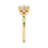 Round Vintage Art Deco Lab Grown Diamond Engagement Ring