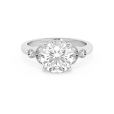 Round Vintage Art Deco Lab Grown Diamond Engagement Ring