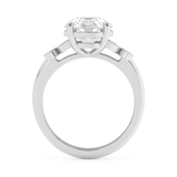 Round Vintage Art Deco Lab Grown Diamond Engagement Ring