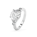 Round Vintage Art Deco Lab Grown Diamond Engagement Ring