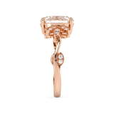 Oval Nature Inspired Lab Grown Diamond Engagement Ring