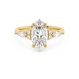 Marquise Cluster Lab Grown Diamond Engagement Ring