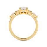 Marquise Cluster Lab Grown Diamond Engagement Ring