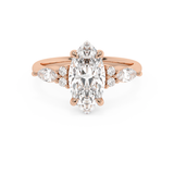 Marquise Cluster Lab Grown Diamond Engagement Ring