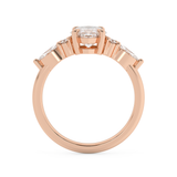 Marquise Cluster Lab Grown Diamond Engagement Ring