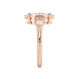 Marquise Cluster Lab Grown Diamond Engagement Ring