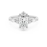 Marquise Cluster Lab Grown Diamond Engagement Ring