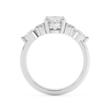 Marquise Cluster Lab Grown Diamond Engagement Ring