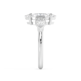 Marquise Cluster Lab Grown Diamond Engagement Ring