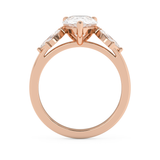 Pear Cluster Lab Grown Diamond Engagement Ring
