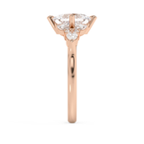 Princess Cluster Lab Grown Diamond Engagement Ring