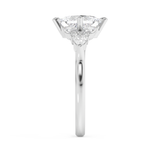 Princess Cluster Lab Grown Diamond Engagement Ring