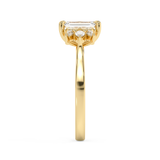 Emerald Cluster Lab Grown Diamond Engagement Ring