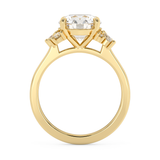 Round Cluster Lab Grown Diamond Engagement Ring