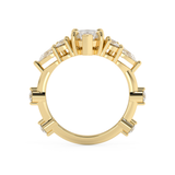Marquise Cluster Lab Grown Diamond Engagement Ring