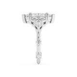 Marquise Cluster Lab Grown Diamond Engagement Ring