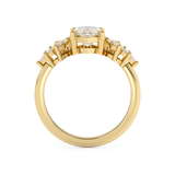 Marquise Cluster Lab Grown Diamond Engagement Ring