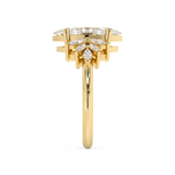 Marquise Cluster Lab Grown Diamond Engagement Ring
