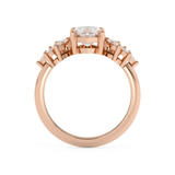 Marquise Cluster Lab Grown Diamond Engagement Ring