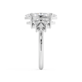 Marquise Cluster Lab Grown Diamond Engagement Ring
