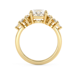 Round Cluster Lab Grown Diamond Engagement Ring