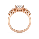 Round Cluster Lab Grown Diamond Engagement Ring