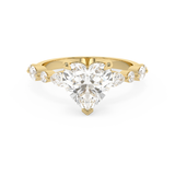 Heart Pave Lab Grown Diamond Engagement Ring