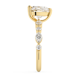 Heart Pave Lab Grown Diamond Engagement Ring