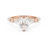 Heart Pave Lab Grown Diamond Engagement Ring