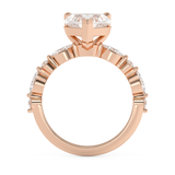 Heart Pave Lab Grown Diamond Engagement Ring
