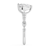 Heart Pave Lab Grown Diamond Engagement Ring